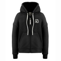 Girls sherpa hoody black