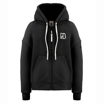 Girls sherpa hoody black