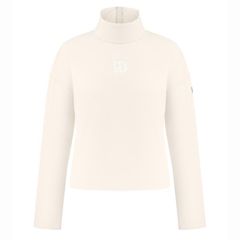 Womens neoprene pullover natural white