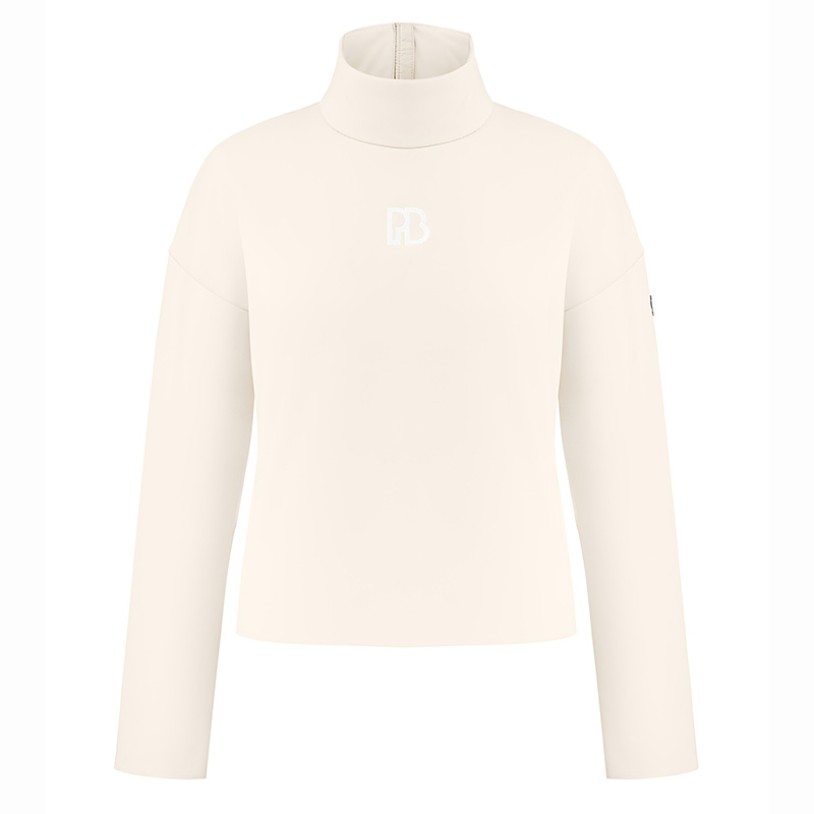 Womens neoprene pullover natural white