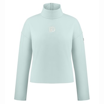 Womens neoprene pullover aloe blue