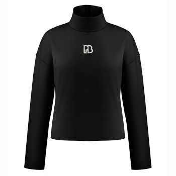 Womens neoprene pullover black