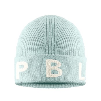 Girls knit beanie aloe blue