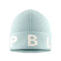 Girls knit beanie aloe blue