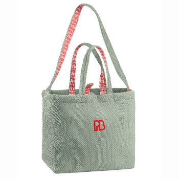 Fleece tote bag lichen green