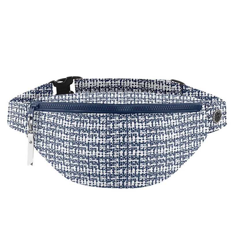 Waist bag tweed gothic blue