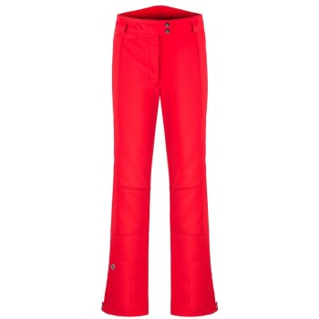 Womens stretch ski pants scarlet red