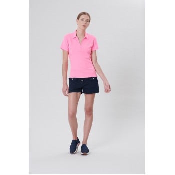 Womens blue cotton shorts