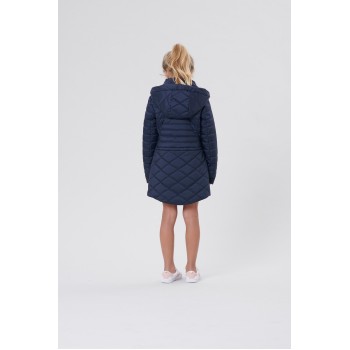 Girls blue quilted coat