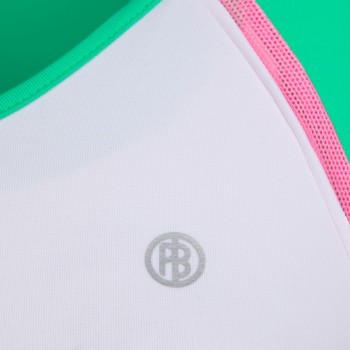 Girls meryl top white/emerald green