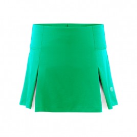Girls meryl stretch skort emerald green/white