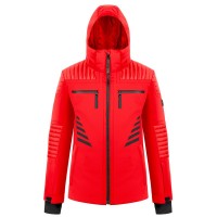 Mens stretch jacket scarlet red