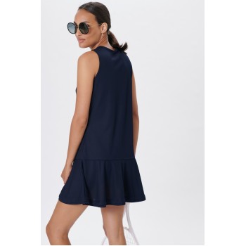 Womens eco light oxford blue dress (recycled)
