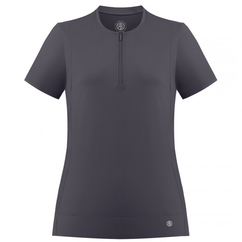 Womens polo shirt carbone grey