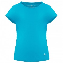 Girls eco light creamy blue t-shirt