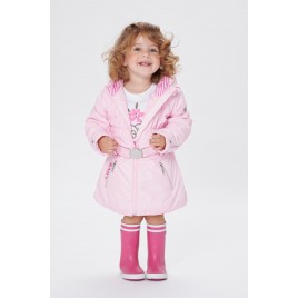 Girls padded coat angel pink