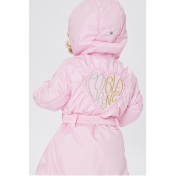 Girls padded coat angel pink