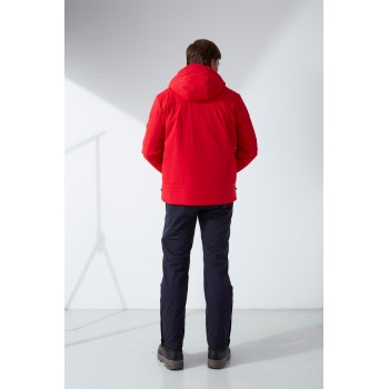 Mens ski jacket scarlet red