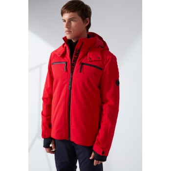 Mens ski jacket scarlet red