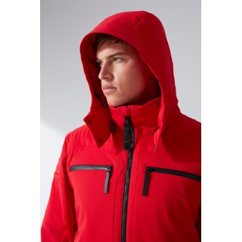 Mens ski jacket scarlet red