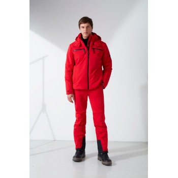 Mens ski jacket scarlet red