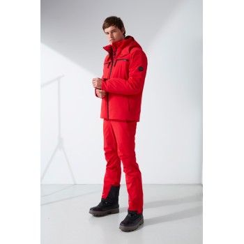 Mens ski jacket scarlet red