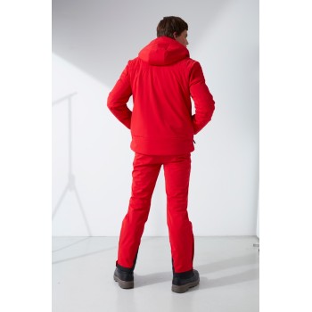 Mens ski jacket scarlet red