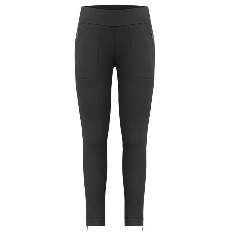 Womens stretch fleece pants black