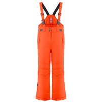 Girls ski pants puffin orange