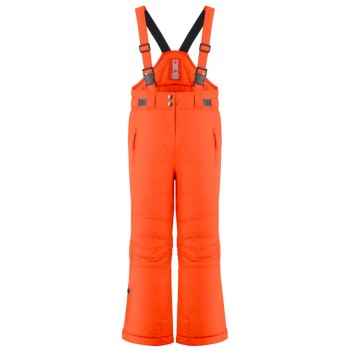 Girls ski pants puffin orange