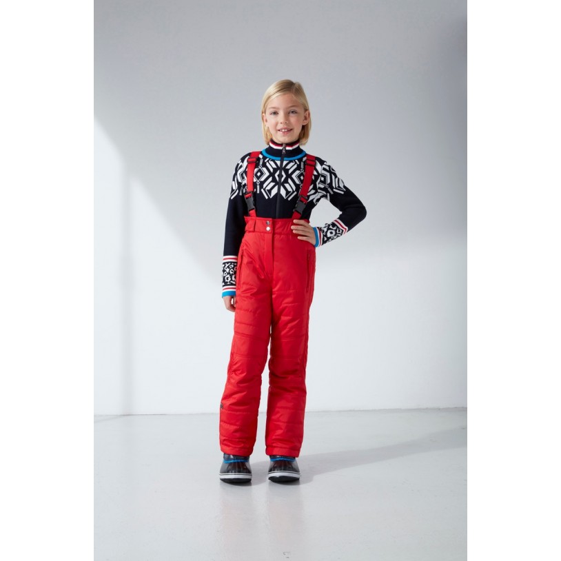 Girls ski pants scarlet red