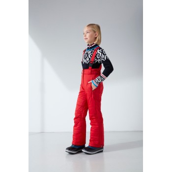 Girls ski pants scarlet red