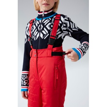 Girls ski pants scarlet red