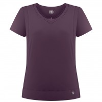 Womens stretch t-shirt mulberry purple