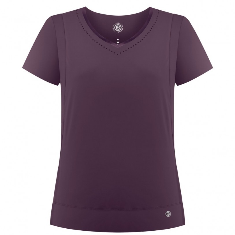 Womens stretch t-shirt mulberry purple