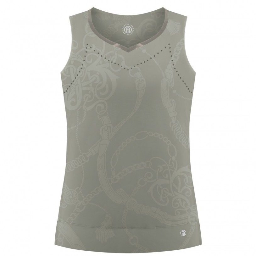 Womens tank top embo sage green