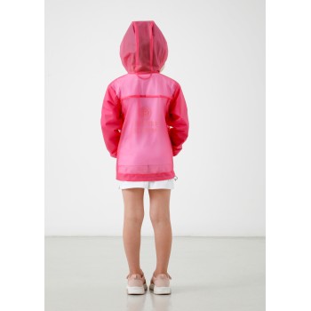 Girls rain jacket jelly pink