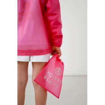 Girls rain jacket jelly pink