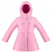 Girls raincoat fancy palm pink