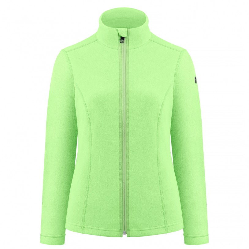 Womens micro fleece paradise green