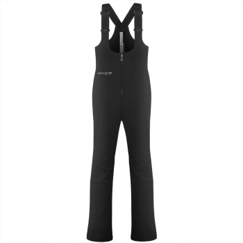 Womens stretch bib pants black