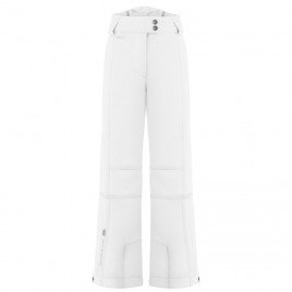 Girls stretch ski pants white