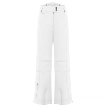 Girls stretch ski pants white