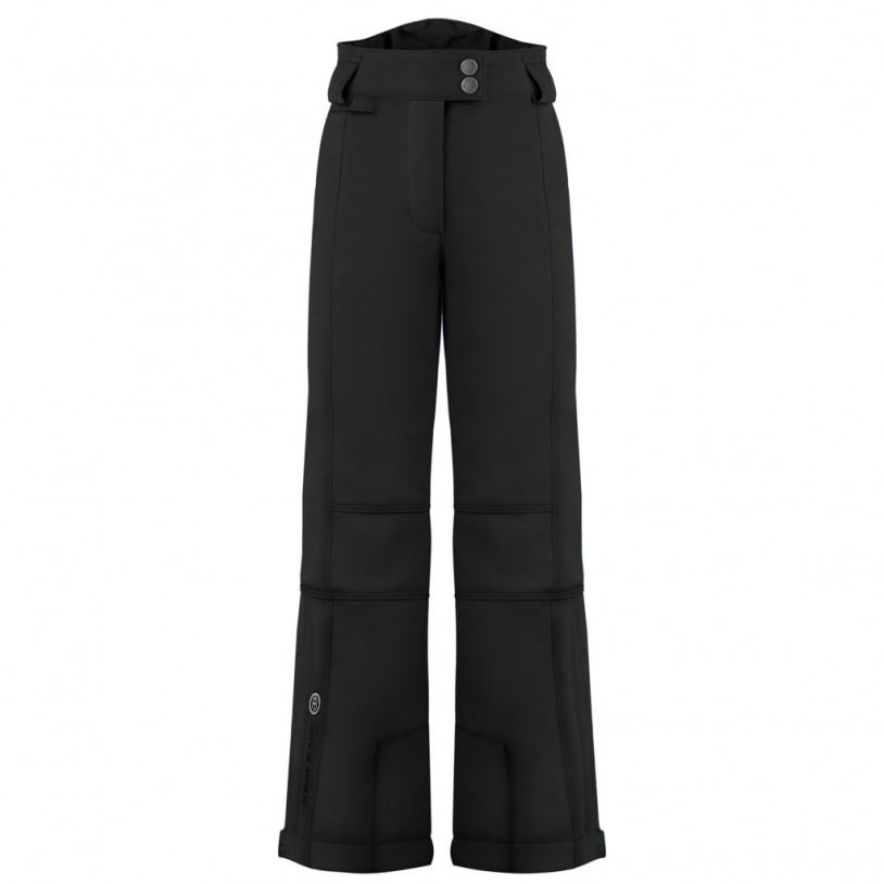 Girls stretch ski pants black