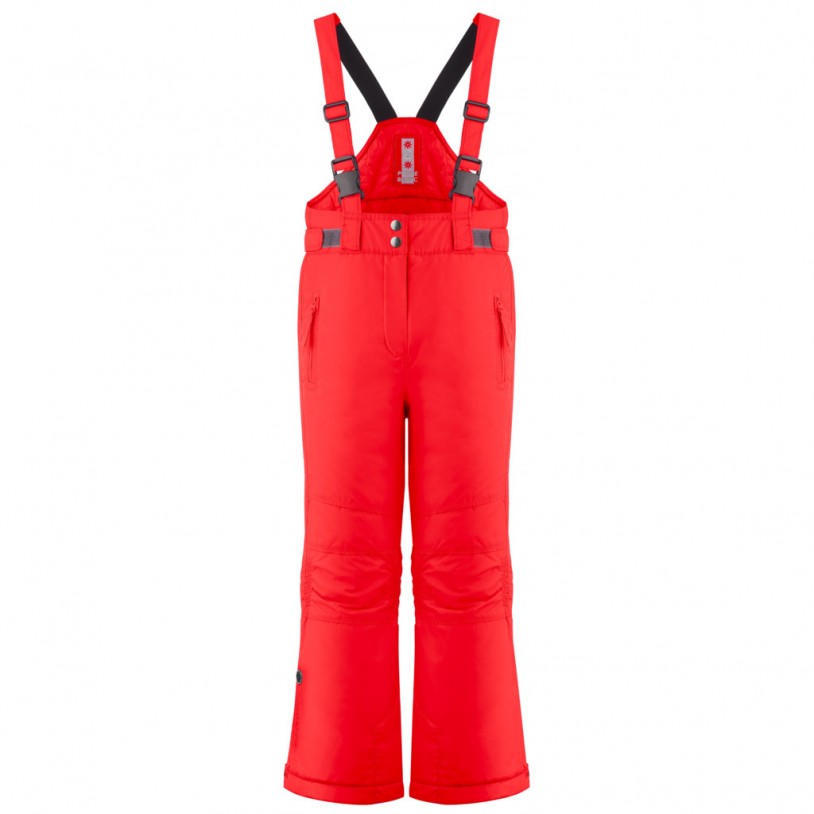 Girls ski pants scarlet red