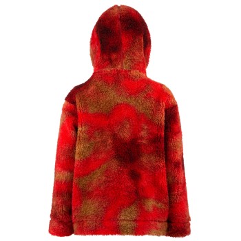 Girls oversize jacket multico sherpa red