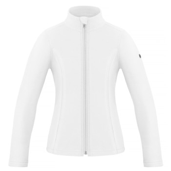 Girls micro fleece jacket white