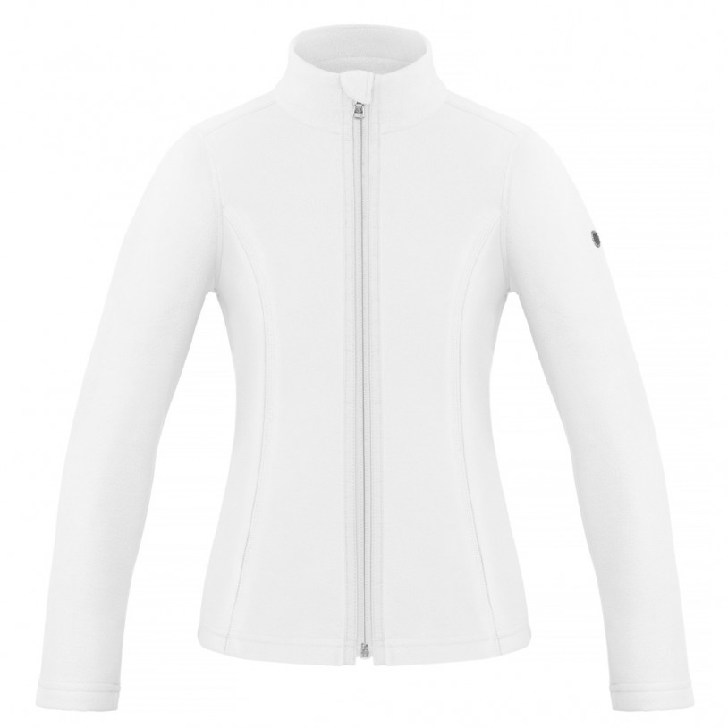 Girls micro fleece jacket white