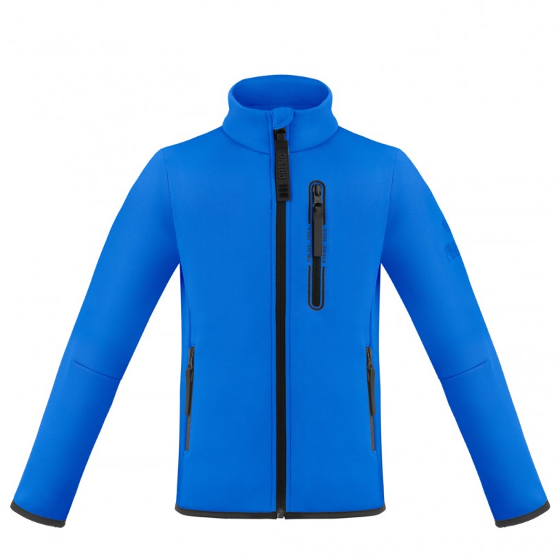 Boys stretch fleece jacket king blue