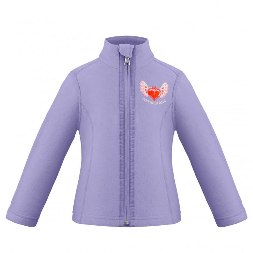 Girls micro fleece jacket peri purple